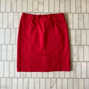 Women’s red pencil J. Jill skirt